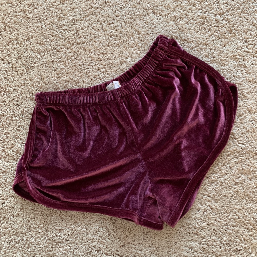 Brandy Melville Velvet Shorts